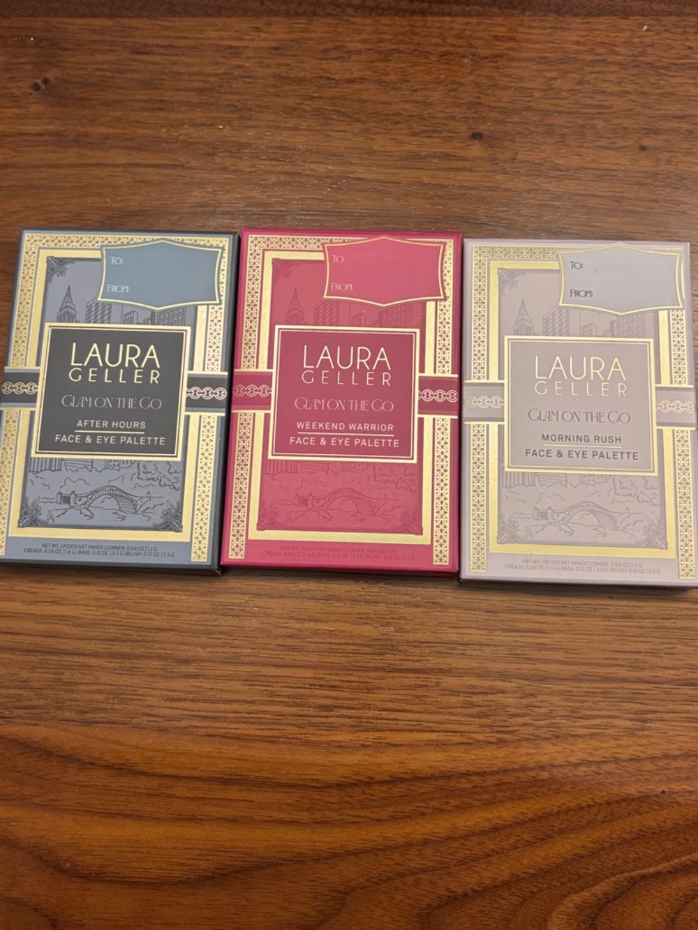 Laura Geller Face & Eye Palettes in Blue, Pink, Lavender